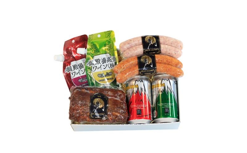
            S-12　時之栖味わいセット　ビール 地ビール ワイン 赤ワイン 白ワイン スペアリブ ソーセージ 国産 BBQ 詰合せ 飲み比べ 裾野市 静岡県 [№5812-0849]
          