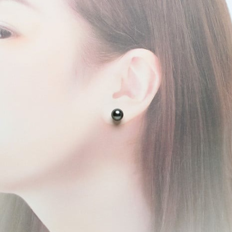 真珠 ピアス 9.0mm K14 WG 大粒 黒蝶真珠 アクセサリー ファッション ジュエリー パール 高級 プレゼント 贈り物 贈答品 お祝い 誕生日 記念日 冠婚葬祭 慶事 結婚式 卒業式 入学式
