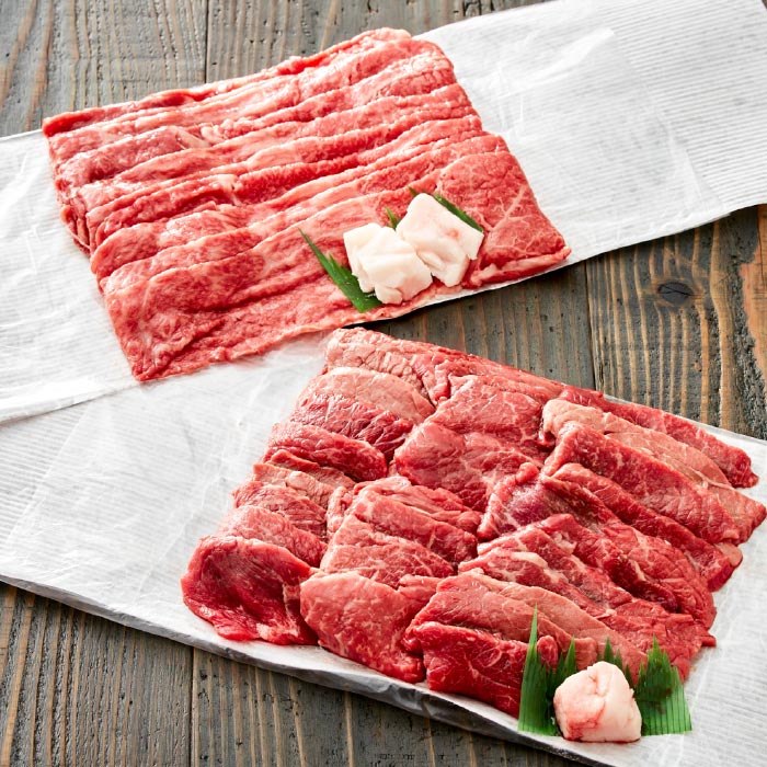 【ふるさと納税】神戸牛 赤身 焼肉500g すき焼肉500g セット 1kg