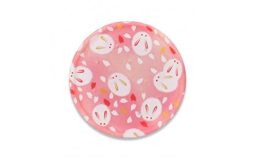 タツクラフト　友禅和紙コースター 桜 雪うさぎ