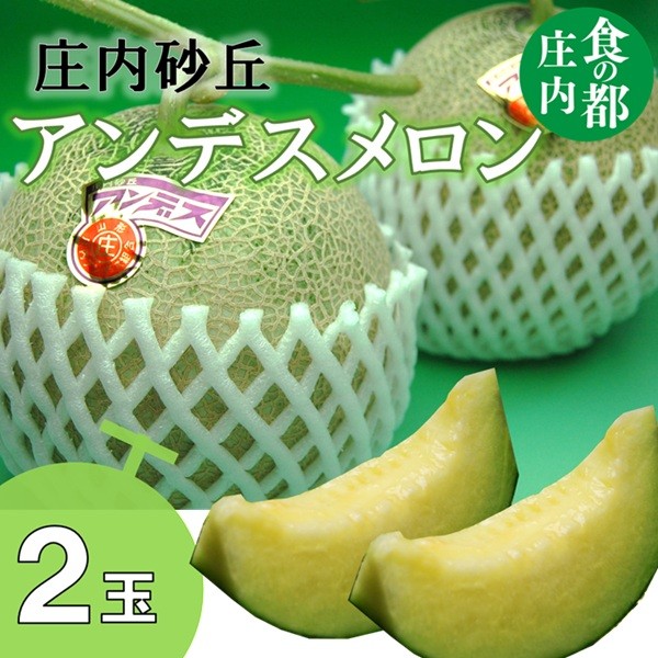
                  【令和8年産】食の都庄内　庄内のアンデスメロン（2玉） ※2026年7月上旬～8月上旬頃発送
                