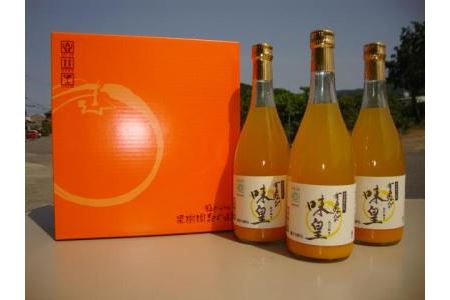 【北海道、沖縄、離島への配送不可】有田みかんの味皇７２０ｍｌ×３本