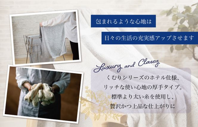 ホテル仕様 バスタオル 2枚（グレー）くむりシリーズ【泉州タオル 国産 吸水 普段使い 無地 シンプル 日用品 家族 ファミリー】 099H3304