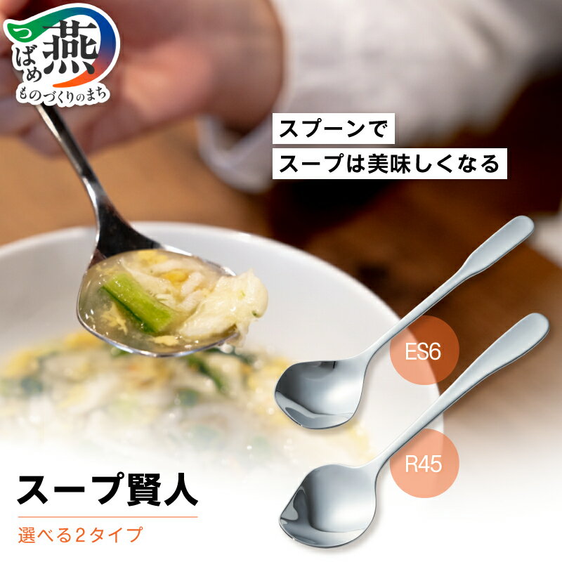 【ふるさと納税】 スープ賢人 「R45」「ES6」 選べる タイプ 種類 本数 4本セット カトラリー 携帯ケース カトラリケース mottecotto付き スープ専用 スプーン ステンレス 洋食 キッチン用品 キッチンツール 山崎金属工業 新潟県 燕市 燕三条