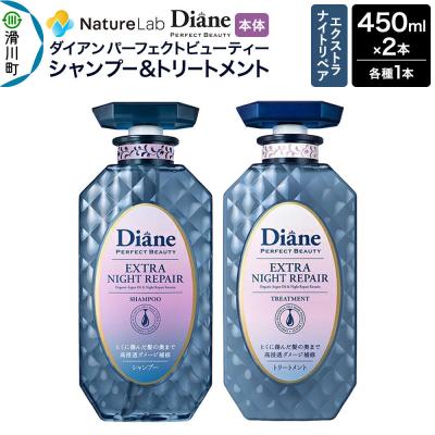 ふるさと納税 滑川町 ダイアン エクストラナイトリペア シャンプー&amp;トリートメント 本体セット|19_ntl-160201