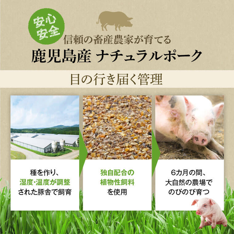 【B05042】鹿児島県産豚厚切りステーキ&しゃぶしゃぶ三昧セット〈約2.2kg〉_イメージ4