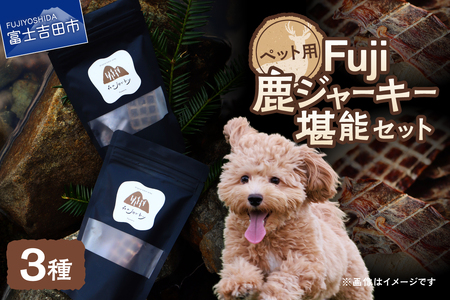 ペットフード Fuji鹿ジャーキー 堪能セット ジビエ 国産 手作り ペットフード