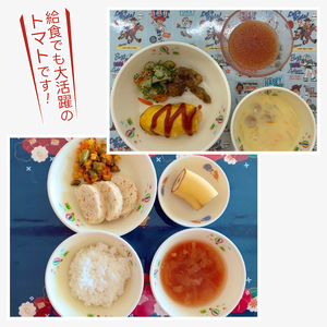 ミニトマトだけで作ったトマトジュースとトマトと甘酒 (FF001)