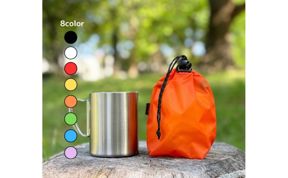 
            【XS 0.5L】　手のひらサイズの軽量ナイロン巾着袋
          