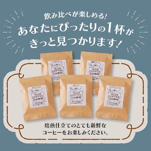 コーヒー フレスカ特注お楽しみ5種飲み比べセット（粉）珈琲 コーヒー