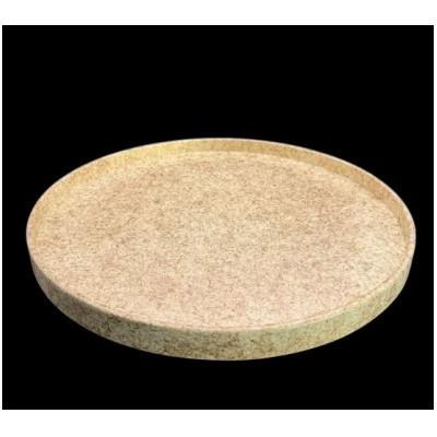 ふるさと納税 高野町 木製 丸トレイ　乱糸 (マット仕上げ)　漆白 |  | 02