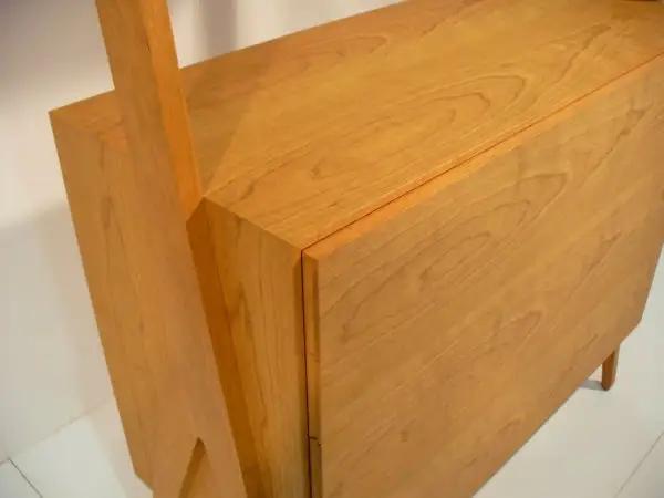 【BoraCabinet ブラックチェリー】北欧テイスト・おしゃれなキャビネット飾り棚・キッチン収納など様々な用途で活躍します＜ブラックチェリー材　オイルフィニッシュ＞ 家具 棚 キャビネット リビン