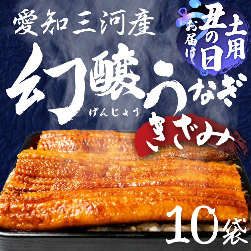 【ふるさと納税】愛知県産 特選 幻醸うなぎ きざみ 10食セット 国産うなぎ 鰻 タレ付 セット 厳選 ウナギ かば焼き 丑の日 高級 贅沢 ご褒美 特産品 ふっくら お取り寄せ うな重 うな丼 ひつまぶし 冷凍 誕生日 お祝い 内祝い お中元 お歳暮 愛知県 豊橋市 20000円