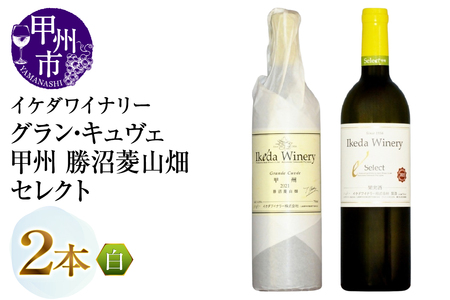 ワイン イケダワイナリー【グラン・キュヴェ 甲州／セレクト白】2本セット（MG）C-489