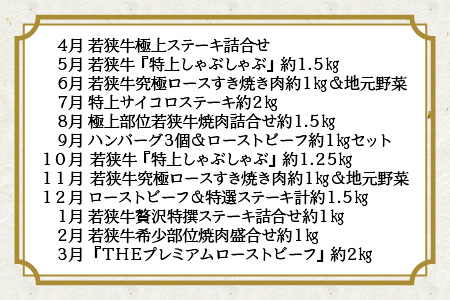 【1年間連続お届け】 厳選12回 『若狭牛 逸品』 ～毎月あなたの食卓へ～ ESSEふるさとグランプリ2023 肉加工品部門 金賞受賞！【W-1801】