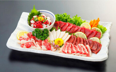 馬刺し 6種 詰め合わせ 馬刺し食べ比べ 赤身 コウネ ハツ サガリ フタエゴ ユッケ 専用醤油付き 計420g 熊本馬刺し 山都町 冷凍 馬肉 馬刺し ヘルシー馬刺し 絶品馬刺し 贅沢馬刺し 冷凍馬