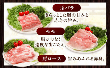 放牧豚 しゃぶしゃぶ3種セット 計570g 《厚真町》【ファーマーズファクトリー株式会社】[AXBA153]