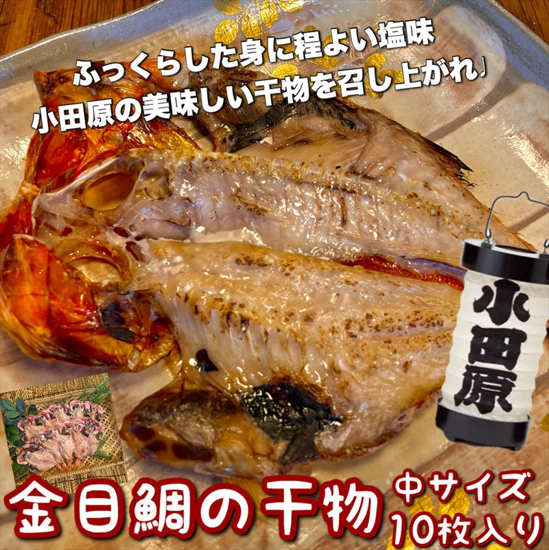金目鯛の干物 中サイズ 10枚セット 142069_DQ138