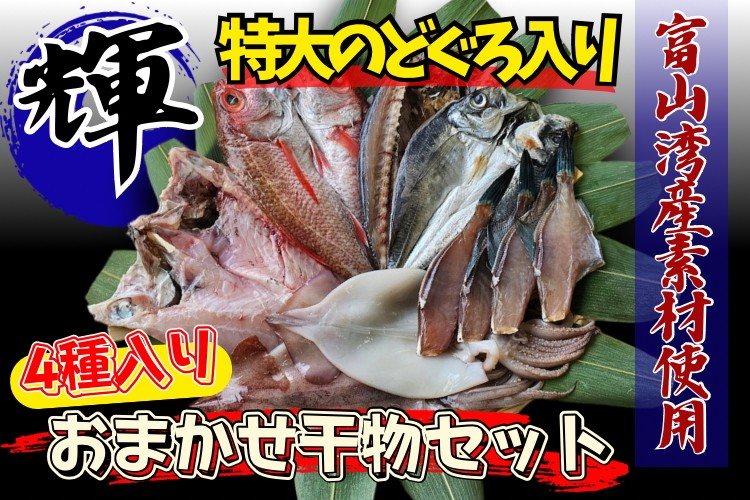 
            高級干物セット「輝」 のどぐろ 縞ほっけ等5種 富山湾産地｜魚貝類 魚介類 海鮮 干物セット 高級干物 干物 詰め合わせ 冷凍 海鮮 グルメ お取り寄せ 魚 詰合せ 朝食 おかず セット 北陸 富山県 富山湾 魚津市 送料無料
          