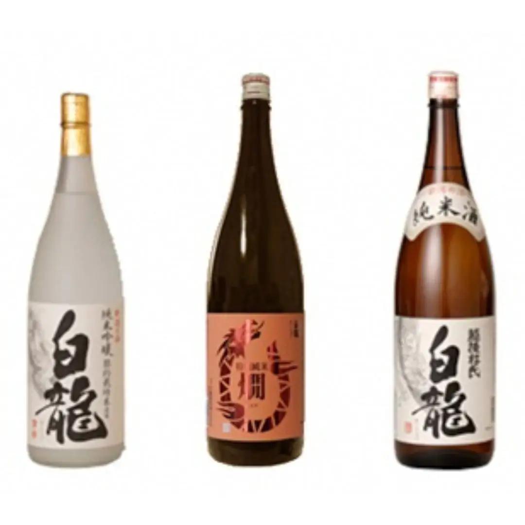 白龍酒造 純米酒 詰合せ 1.8L×3本 純米吟醸 スッキリ 辛口 ふくよか 旨み 特別純米酒 コク 豊かな 味わい 旨味 純米白龍越後杜氏 厚み しっかり 味わい深い 白龍 はくりゅう 酒 日本酒 