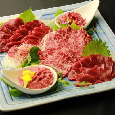 ふるさと納税 高森町 馬刺しスライス5種バラエティーセット(高森町)