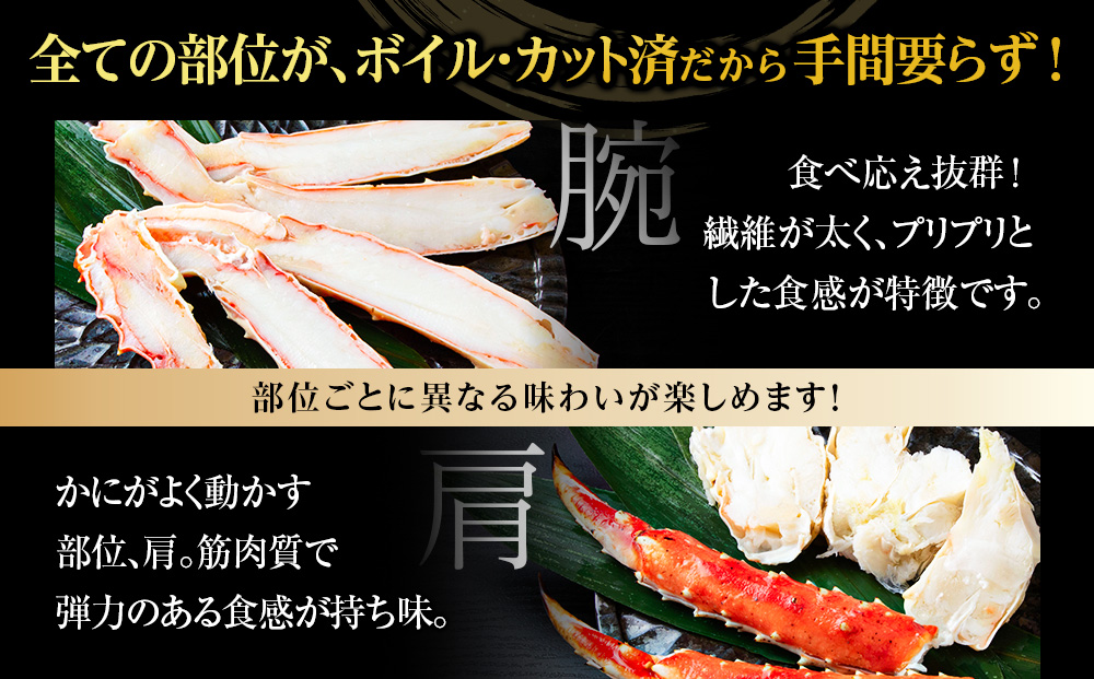 【12月28日決済確定分まで年内発送】タラバ スリット 500ｇ３P