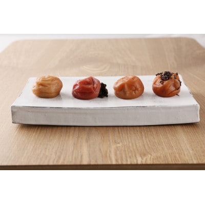 梅干し4種類セット　計800g(200g×4箱)　ご家庭用　C級品　紀州南高梅　和歌山産