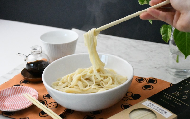 パスタのようなうどん巡り　HYOGO ギフトセット「明石の海苔」