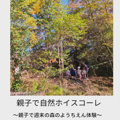【ふるさと納税】【親子で自然ホイスコーレ一日体験参加チケット】～親子で森のようちえん体験♪～【1695319】