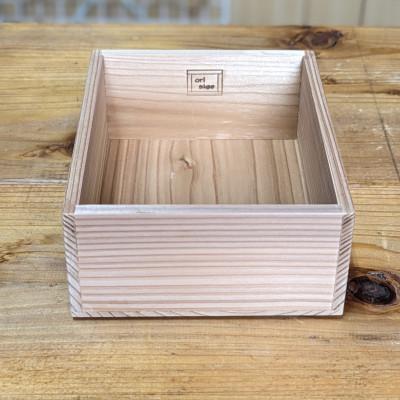 ふるさと納税 河内町 【茨城県伝統工芸品指定】kasane　重ねてつかえる杉の小物入れ(仕切なし)