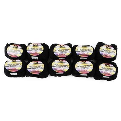 ふるさと納税 江南市 マンセルメリノキング(極太) 2060番色(黒) 10玉セット |  | 01