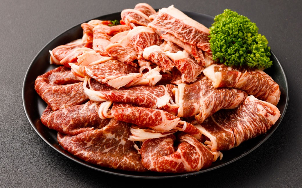 自社一貫肥育・郁代牛のミックススライス（大分県産黒毛和牛） 約1kg