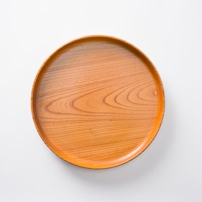 ふるさと納税 宍粟市 ケヤキの丸盆(28cm)AW12