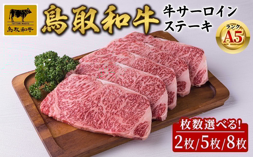 
            ＜枚数選べる＞A5鳥取県産黒毛和牛サーロインステーキ(2枚/5枚/8枚)【sm-DH001】【カタセイ】
          