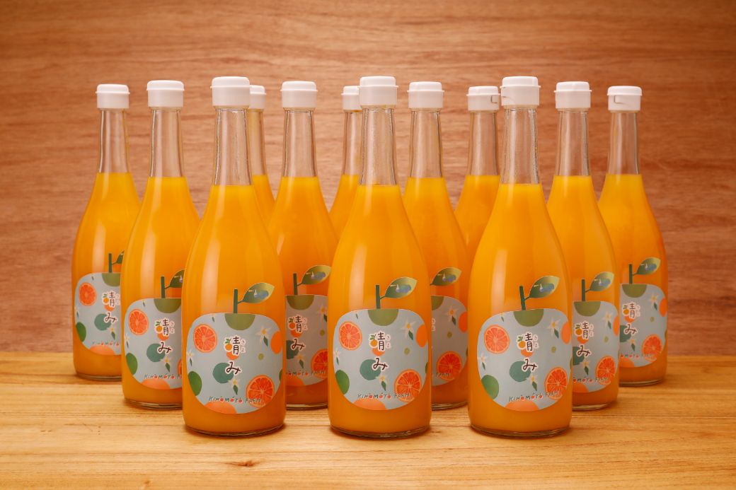 【ふるさと納税】【栽培期間中農薬不使用】清見ストレートジュース 720ml×12本入り ※離島への配送不可 【ふるさと納税 人気 おすすめ ランキング 柑橘 みかん ジュース オレンジジュース 清見タンゴール フルーツ 果物 産地直送 ギフト 愛媛県 伊方町 送料無料】 IKTG033