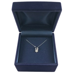 プラチナ製 ハート＆キューピッドダイヤ 0.2ct Happy 10th Diamond ネックレス【1477179】