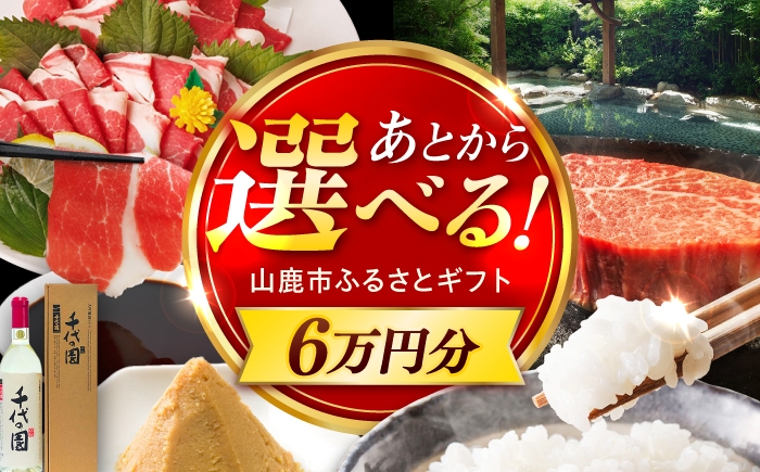 
                  【あとから選べる】山鹿市ふるさとギフト 6万円分 米 牛肉　豚肉 馬刺し くまもと黒毛和牛 定期便 山鹿 [ZEC026]
                