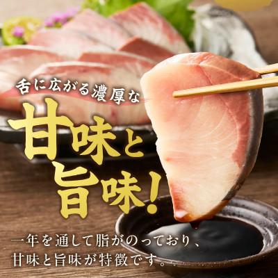 ふるさと納税 京丹後市 魚屋が捌く寒ブリ約1kg切り身　ロイン(6ブロック)冷凍 |  | 01
