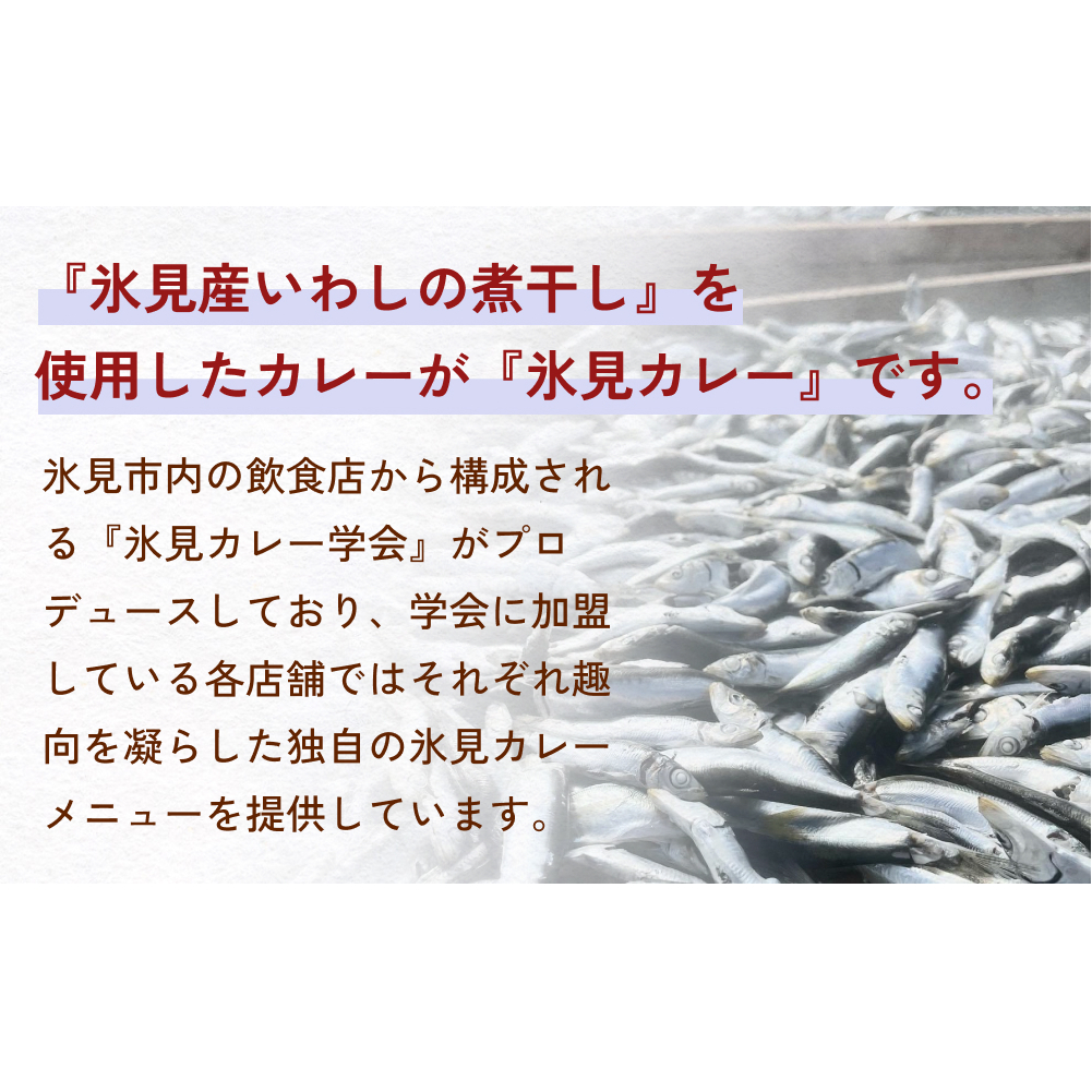 洋食屋ハローの氷見カレー８個と氷見産煮干し粉２個セット_イメージ3