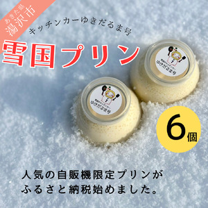 人気の雪国くちどけなめらか極上プリン ６個入【株式会社佐藤縫製】[B3-13701]