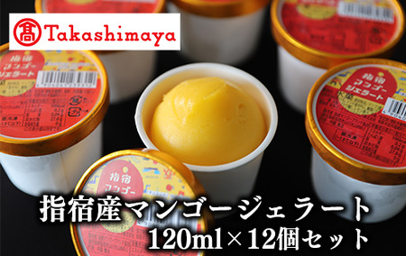＜高島屋選定品＞指宿マンゴージェラート12個セット(6個×2箱)(IB001-035/59D1964)