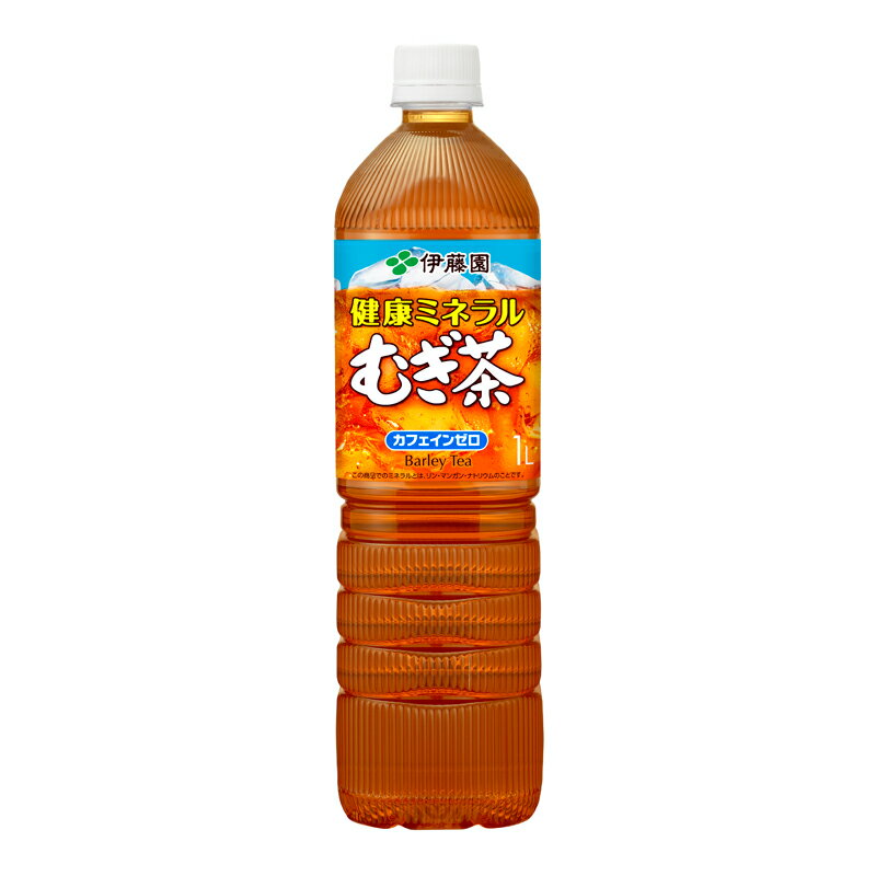 【ふるさと納税】 【定期便6か月】健康ミネラル むぎ茶 1L × 12本 6回 お届け カフェインゼロ 防災備蓄 茶 ペットボトル 飲料 伊藤園 防災 お茶