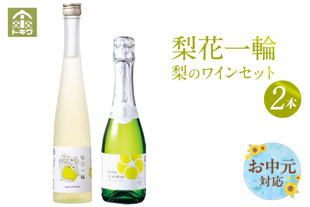 
                  《お中元☆ 外熨斗対応可能》【梨のワインセット  梨花一輪360ml×1本 梨のスパ－クリングワイン360ml×1本】 常温 梨花一輪 二十世紀梨 和梨 梨 なし ナシ 甘口 スパークリング ワイン 日本ワイン お酒 洋酒 飲み比べ 母の日 父の日 記念日 贈答 ギフト おすすめ ふるさと納税 返礼品 兵庫県 香美町 香住 トキワ 16-24-01
                
