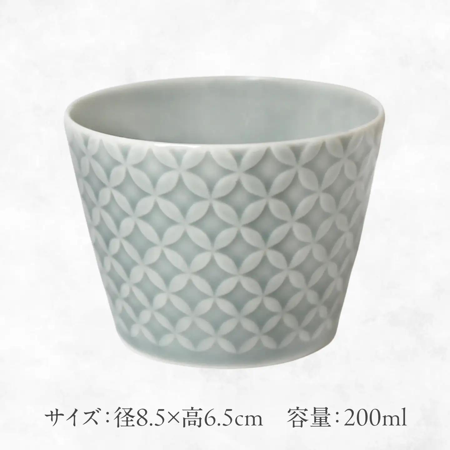 【美濃焼】 吉祥 8.5猪口カップ 七宝  瑞浪市 / JS企画 小田陶器  陶器 食器 カップ コップ 猪口[AZAZ315]