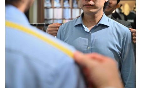 【76001】紳士オーダースーツ御仕立券１ 厳選国産商品　葛利毛織生地使用