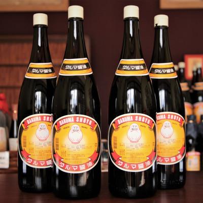 ふるさと納税 高野町 ダルマ醤油!一升瓶こいくちしょうゆ　4本入り (高野町)