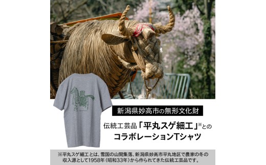 【2026年12月以降順次発送】長袖Tシャツ 平丸スゲ細工 「Horse 1958」ブラック Mサイズ