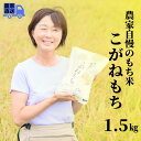 【ふるさと納税】新米 もち米【令和6年産 新米】新潟県 糸魚川産『こがねもち』1.5kg（1升）令和6年産 つやつや ふっくら モチモチ もち米ならではの芳醇な香り 清耕園ファーム お正月 餅 赤飯 おこわ 美味しい 糸魚川 新潟米 農家自慢 もち米1升 もち米1.5kg 2024年