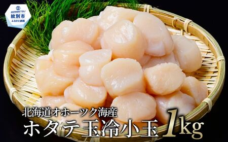 16-111 【ふるなび限定】北海道オホーツク海産ホタテ玉冷小玉(1kg)【数量限定】｜ 粒沢山 訳あり