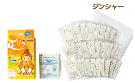 足リラシート 1箱（30枚入り）×5箱セット 【ジンジャー】 竹樹液 天然樹液シート フットケア 樹の恵本舗